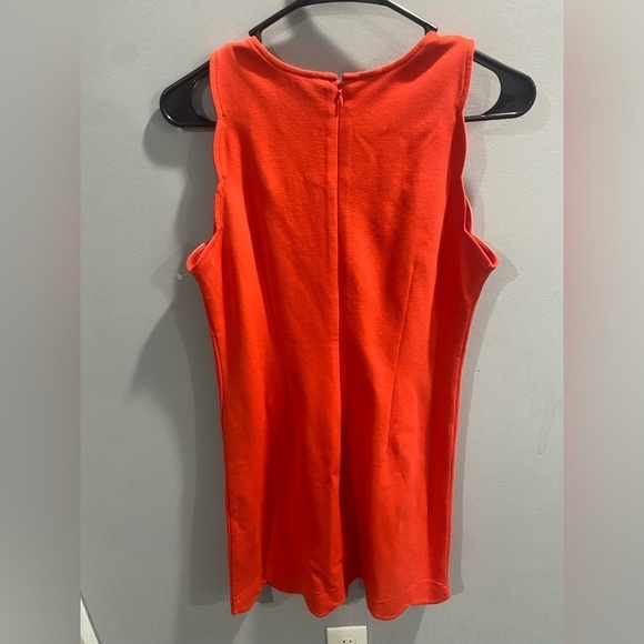 Vince Camuto Red/Orange Ripple Sleeveless Mini Dress-size 4 - Picture 4 of 6